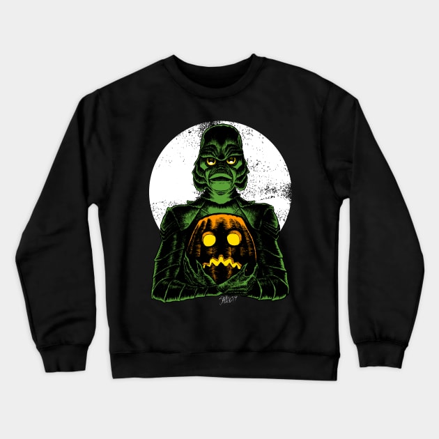 Monster Holiday: Creature Crewneck Sweatshirt by Chad Savage